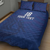 Custom Sint Maarten Football Blue Version Quilt Bed Set Go Champion