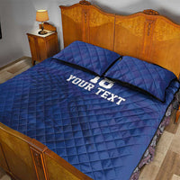 Custom Sint Maarten Football Blue Version Quilt Bed Set Go Champion