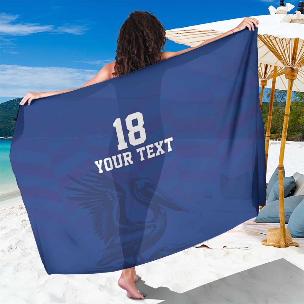 Custom Sint Maarten Football Blue Version Sarong Go Champion