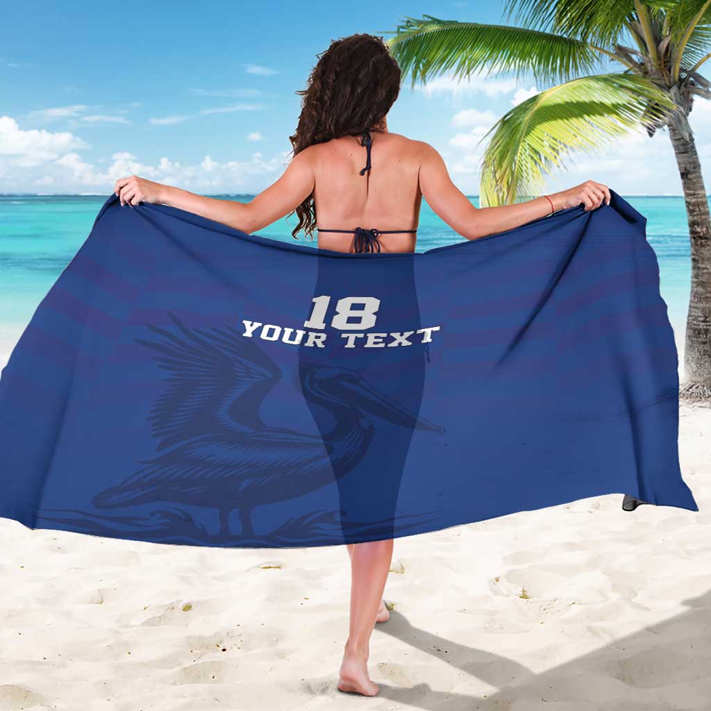 Custom Sint Maarten Football Blue Version Sarong Go Champion