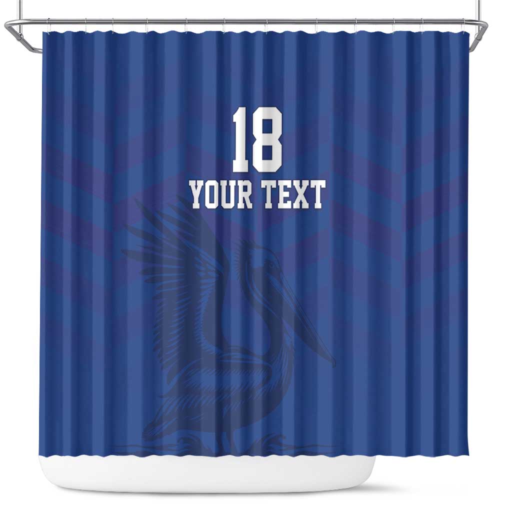 Custom Sint Maarten Football Blue Version Shower Curtain Go Champion