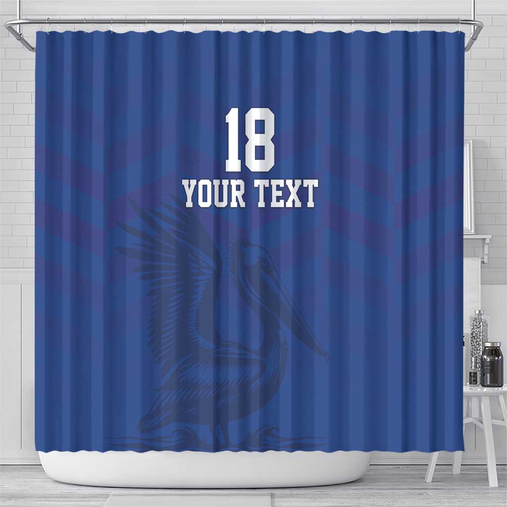 Custom Sint Maarten Football Blue Version Shower Curtain Go Champion