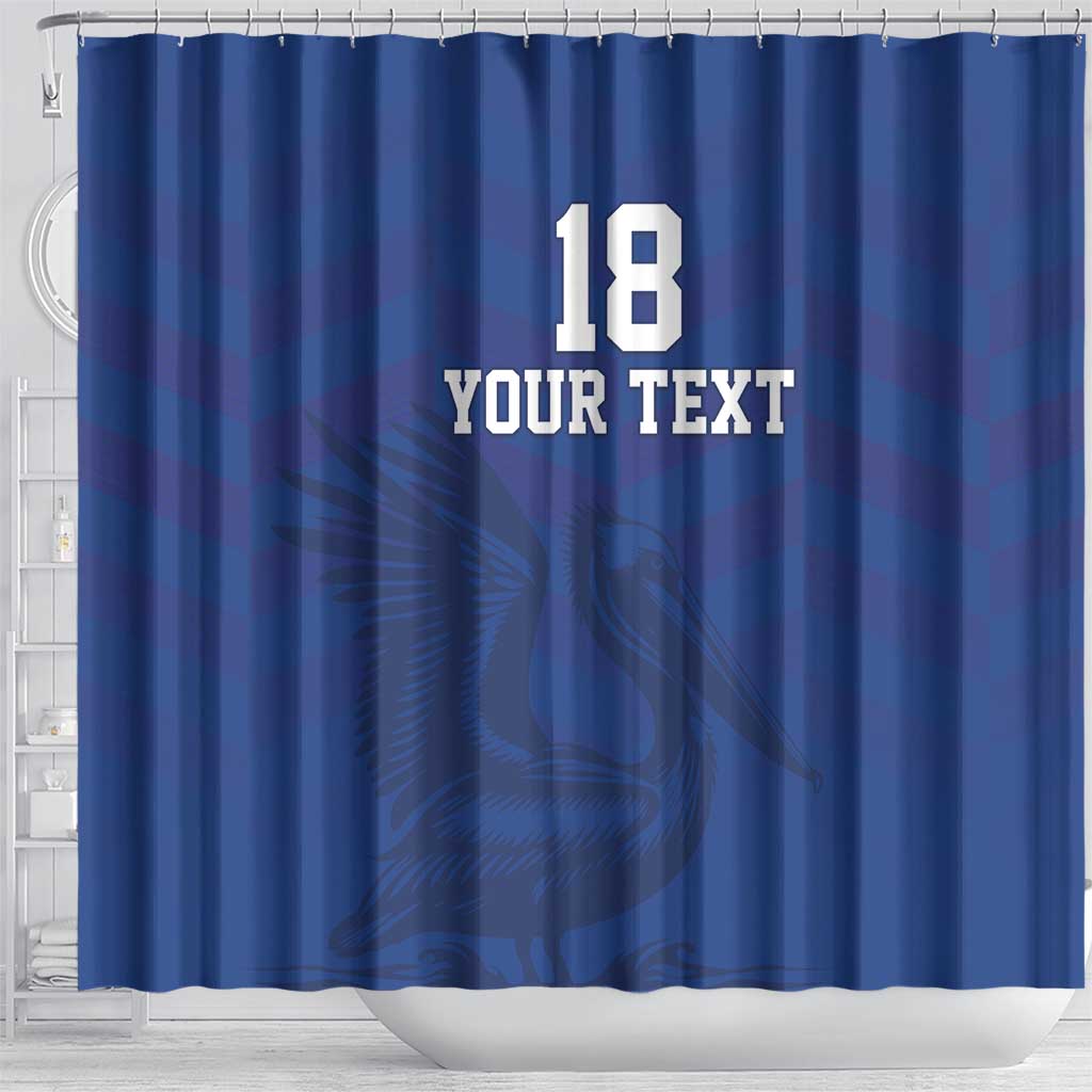 Custom Sint Maarten Football Blue Version Shower Curtain Go Champion