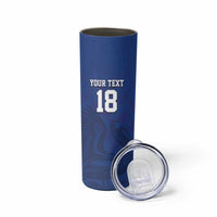 Custom Sint Maarten Football Blue Version Skinny Tumbler Go Champion