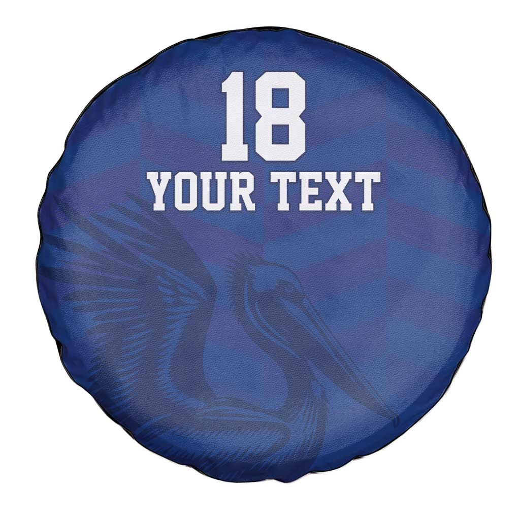 Custom Sint Maarten Football Blue Version Spare Tire Cover Go Champion