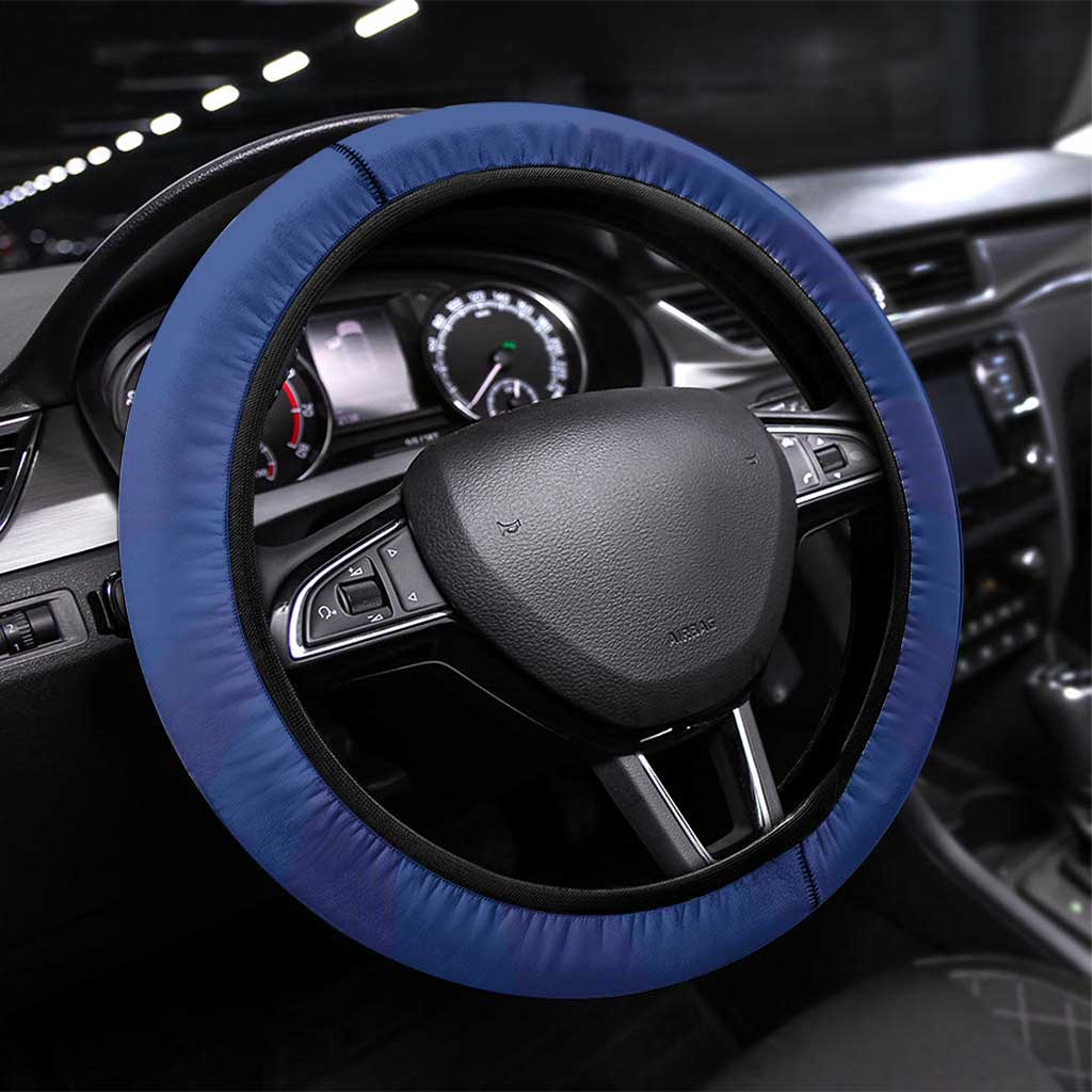 Sint Maarten Football Blue Version Steering Wheel Cover Go Champion