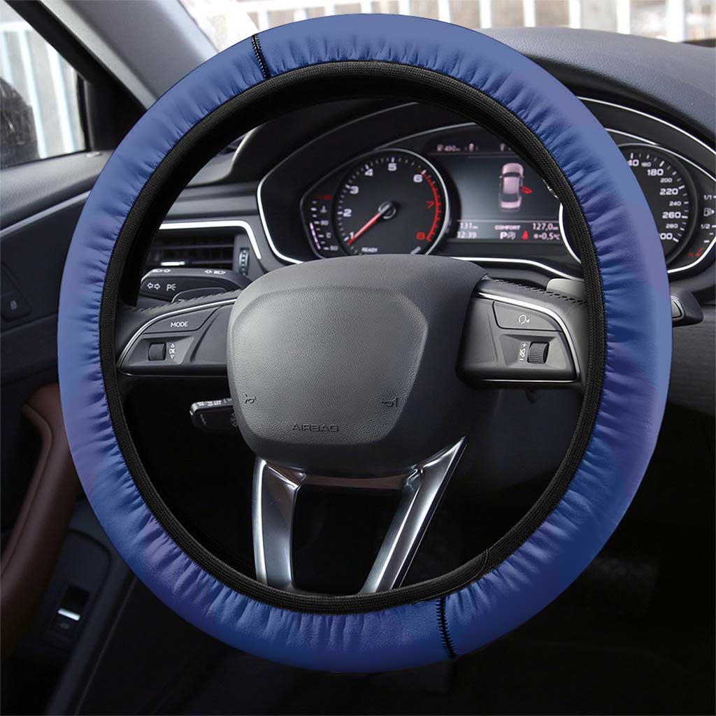 Sint Maarten Football Blue Version Steering Wheel Cover Go Champion