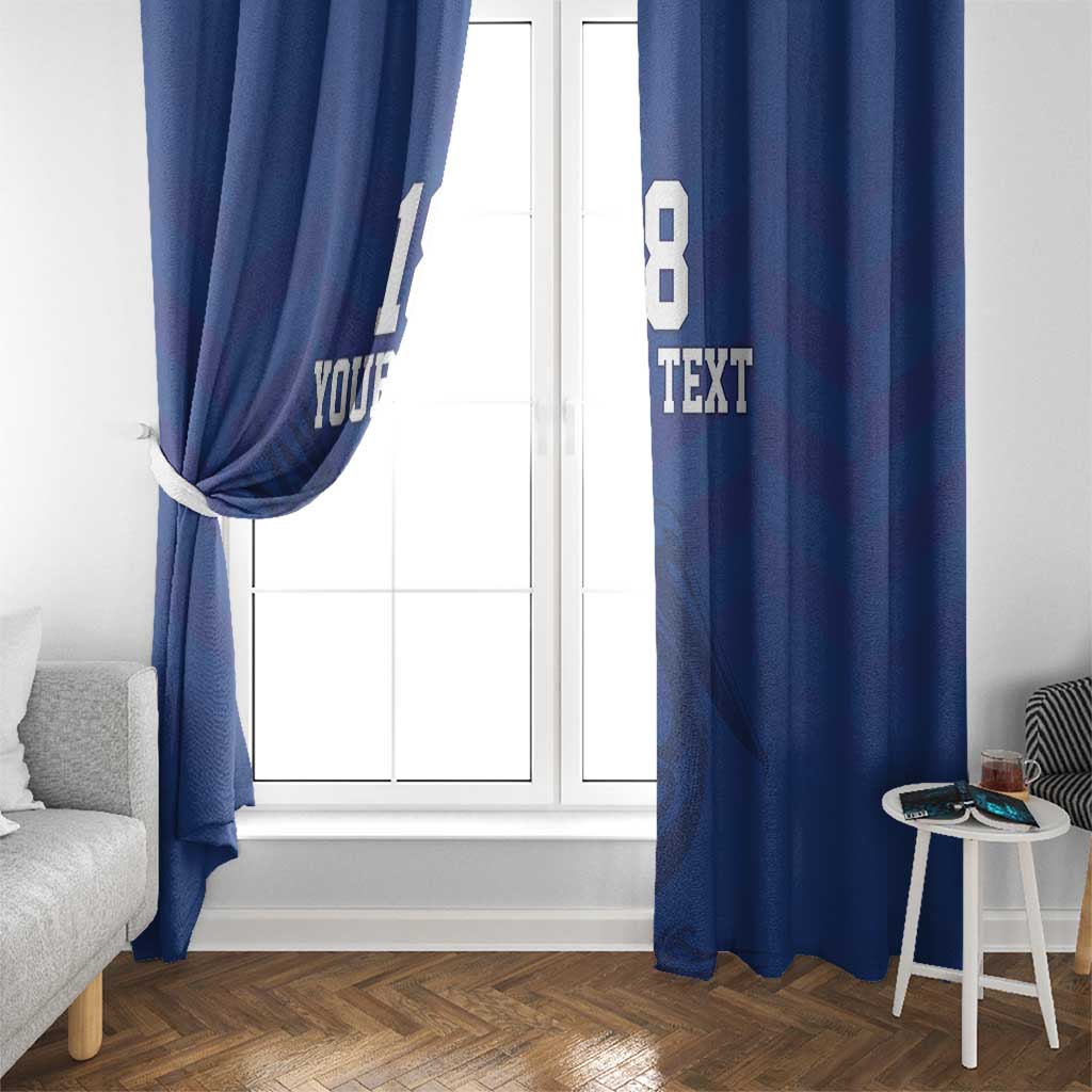 Custom Sint Maarten Football Blue Version Window Curtain Go Champion