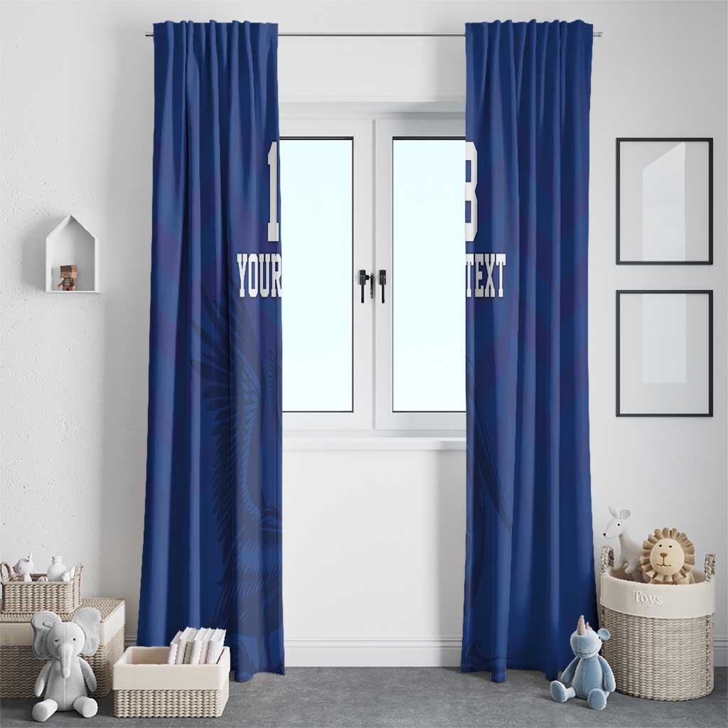 Custom Sint Maarten Football Blue Version Window Curtain Go Champion