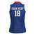 Custom Sint Maarten Football Blue Version Women Sleeveless Polo Shirt Go Champion