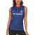 Custom Sint Maarten Football Blue Version Women Sleeveless Polo Shirt Go Champion