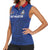 Custom Sint Maarten Football Blue Version Women Sleeveless Polo Shirt Go Champion