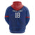 Custom Sint Maarten Football Blue Version Zip Hoodie Go Champion