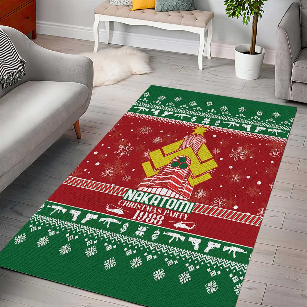 Nakatomi Christmas Party 1988 Area Rug Christmas Funny - Wonder Print Shop