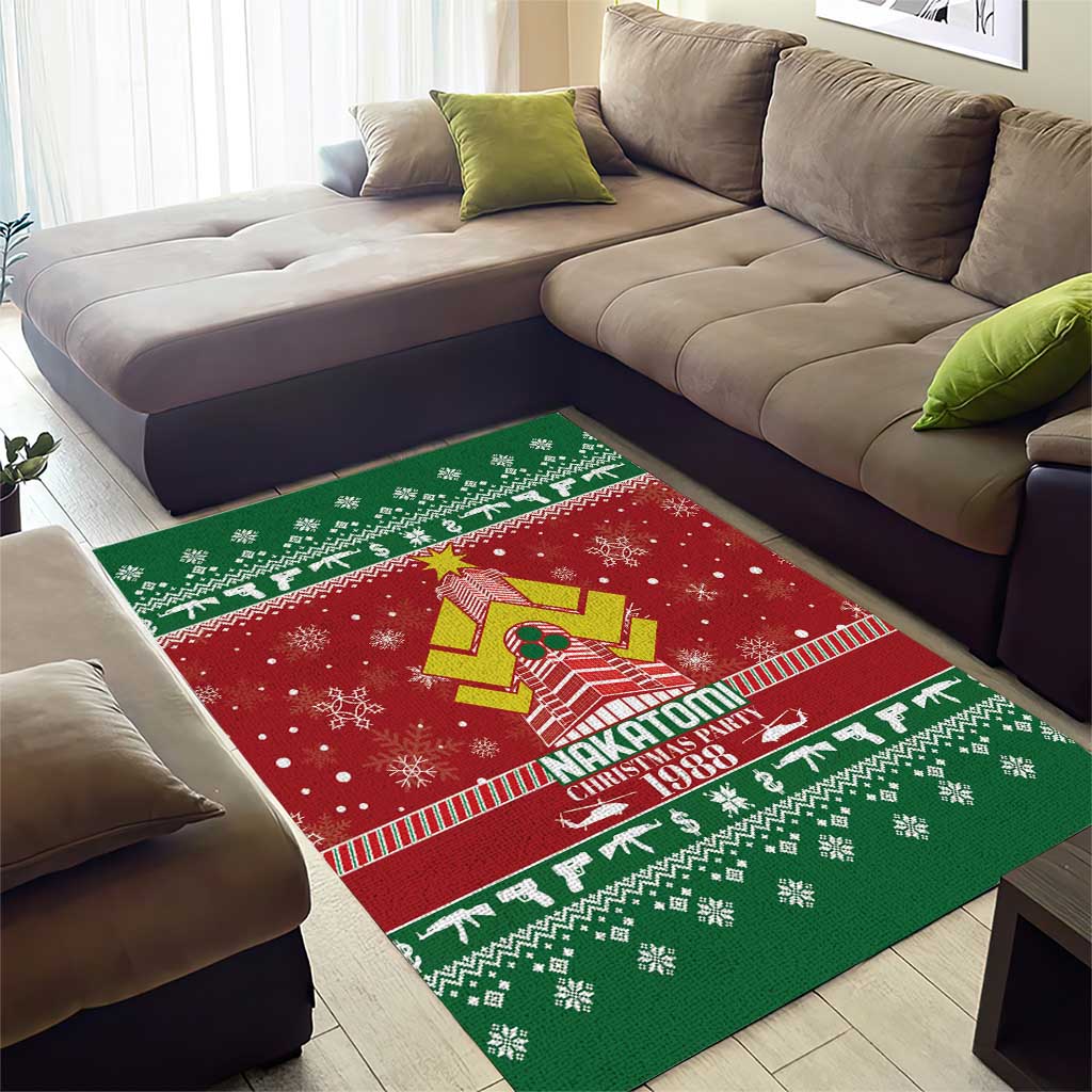 Nakatomi Christmas Party 1988 Area Rug Christmas Funny - Wonder Print Shop