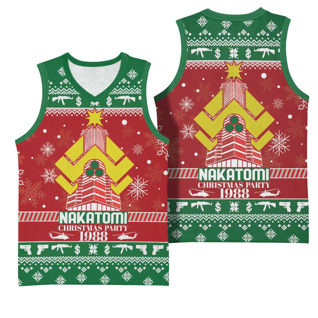 Nakatomi Christmas Party 1988 Basketball Jersey Christmas Funny - Wonder Print Shop