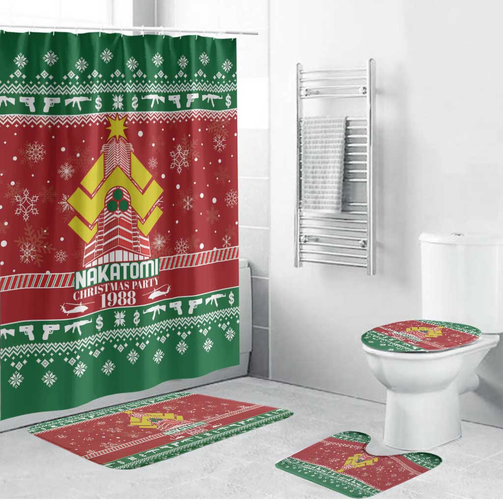 Nakatomi Christmas Party 1988 Bathroom Set Christmas Funny - Wonder Print Shop