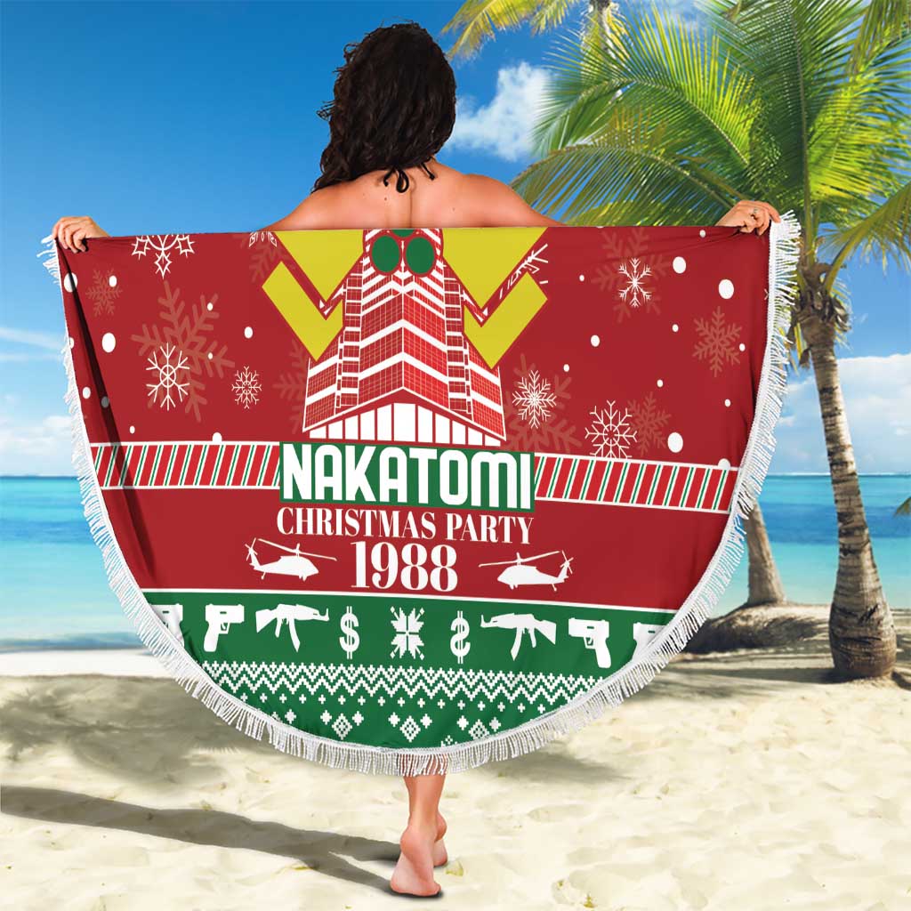 Nakatomi Christmas Party 1988 Beach Blanket Christmas Funny - Wonder Print Shop