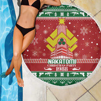 Nakatomi Christmas Party 1988 Beach Blanket Christmas Funny - Wonder Print Shop