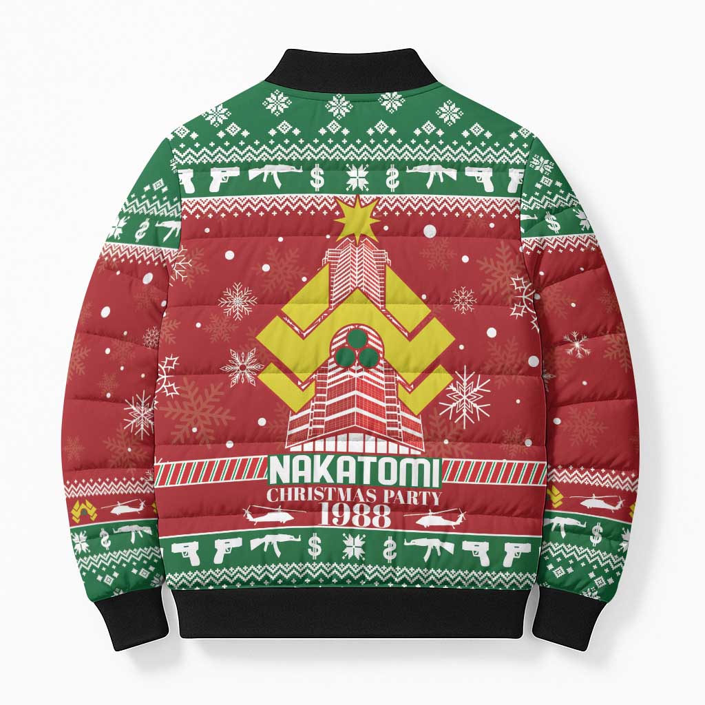 Nakatomi Christmas Party 1988 Bomber Puffer Jacket Christmas Funny - Wonder Print Shop