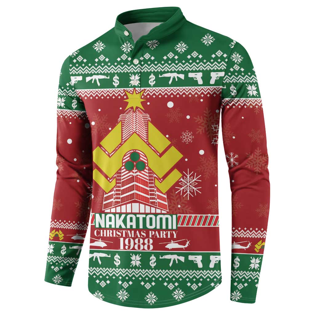 Nakatomi Christmas Party 1988 Button Sweatshirt Christmas Funny - Wonder Print Shop