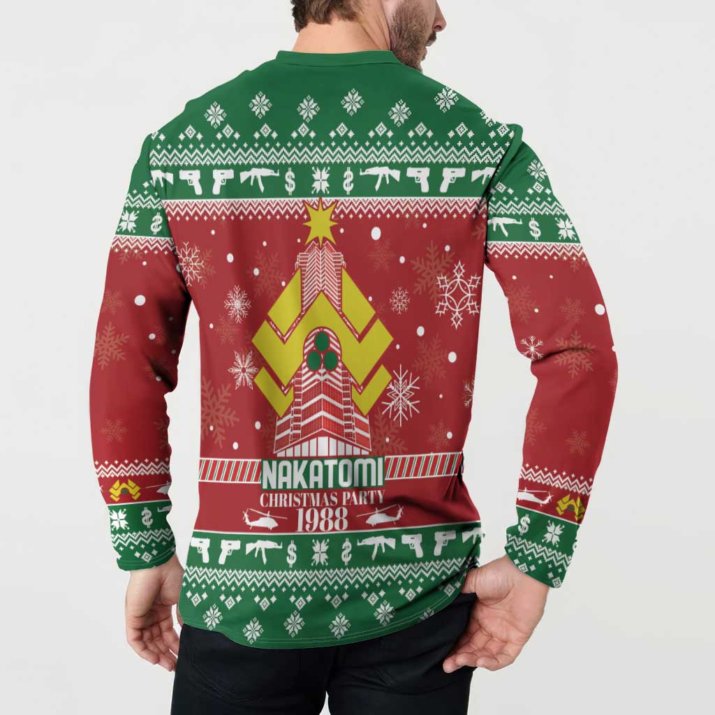 Nakatomi Christmas Party 1988 Button Sweatshirt Christmas Funny - Wonder Print Shop