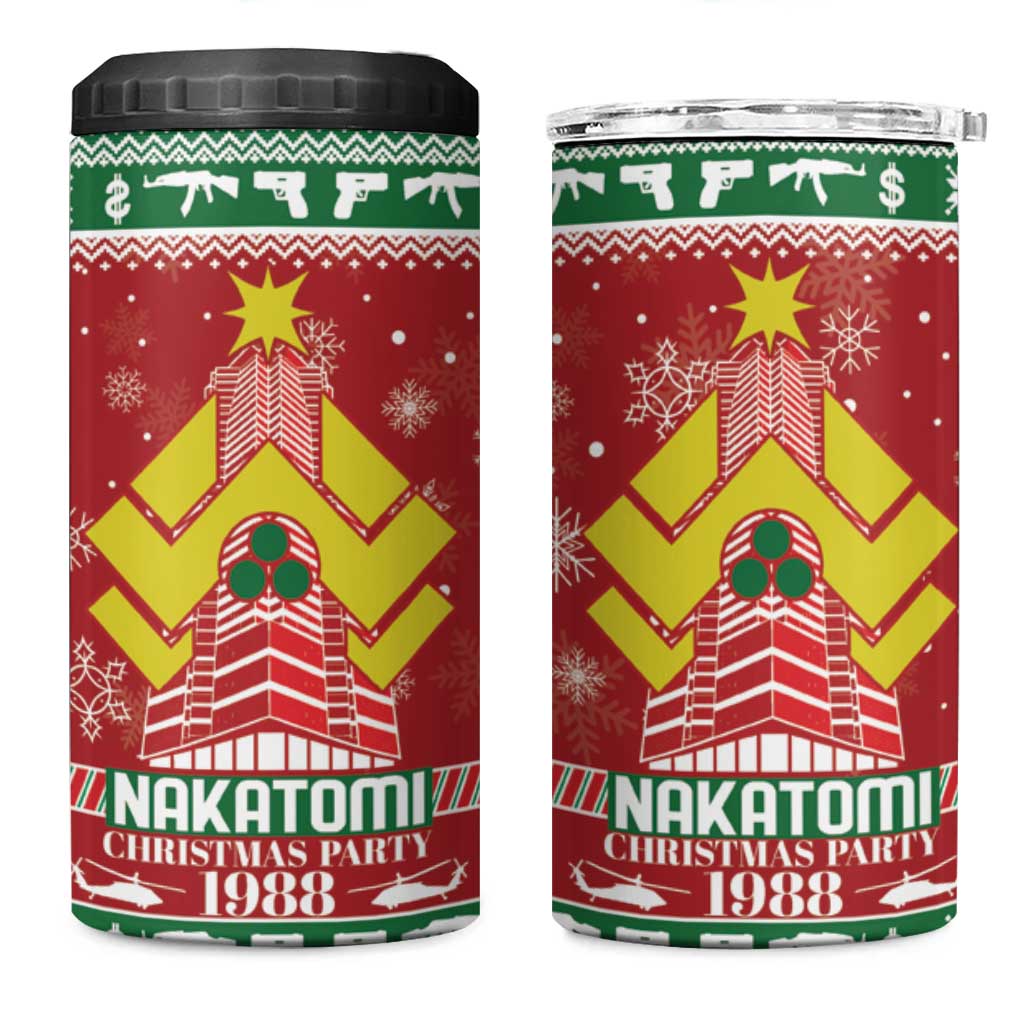 Nakatomi Christmas Party 1988 4 in 1 Can Cooler Tumbler Christmas Funny - Wonder Print Shop