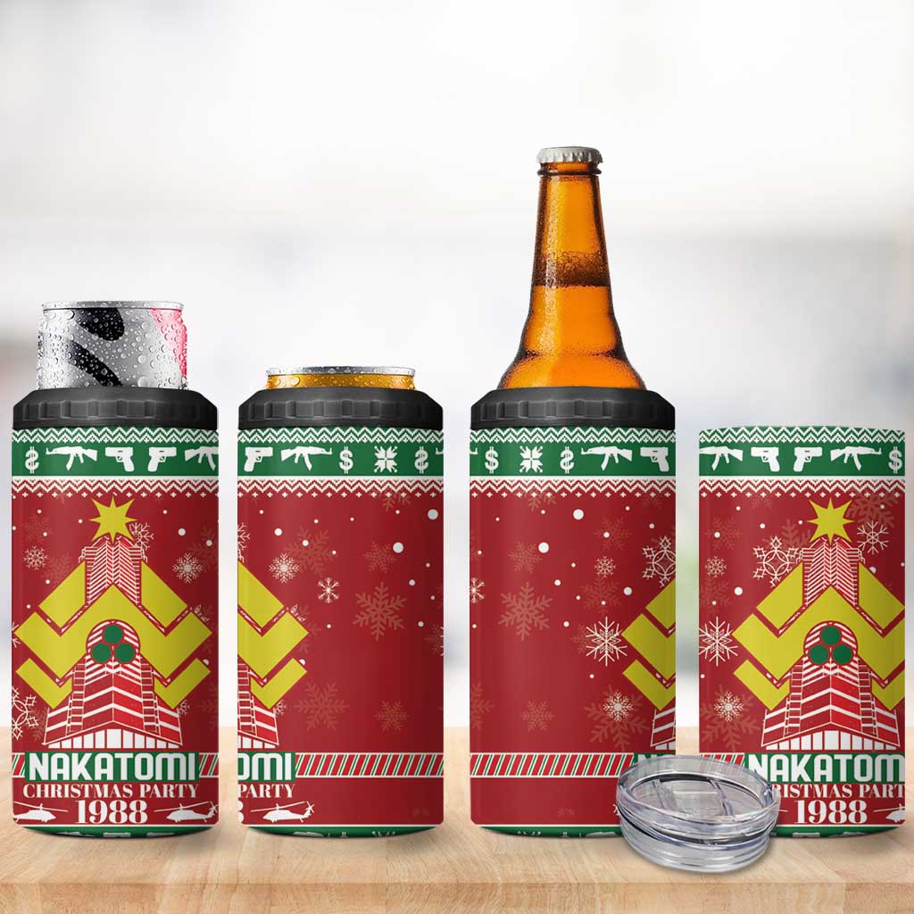 Nakatomi Christmas Party 1988 4 in 1 Can Cooler Tumbler Christmas Funny - Wonder Print Shop