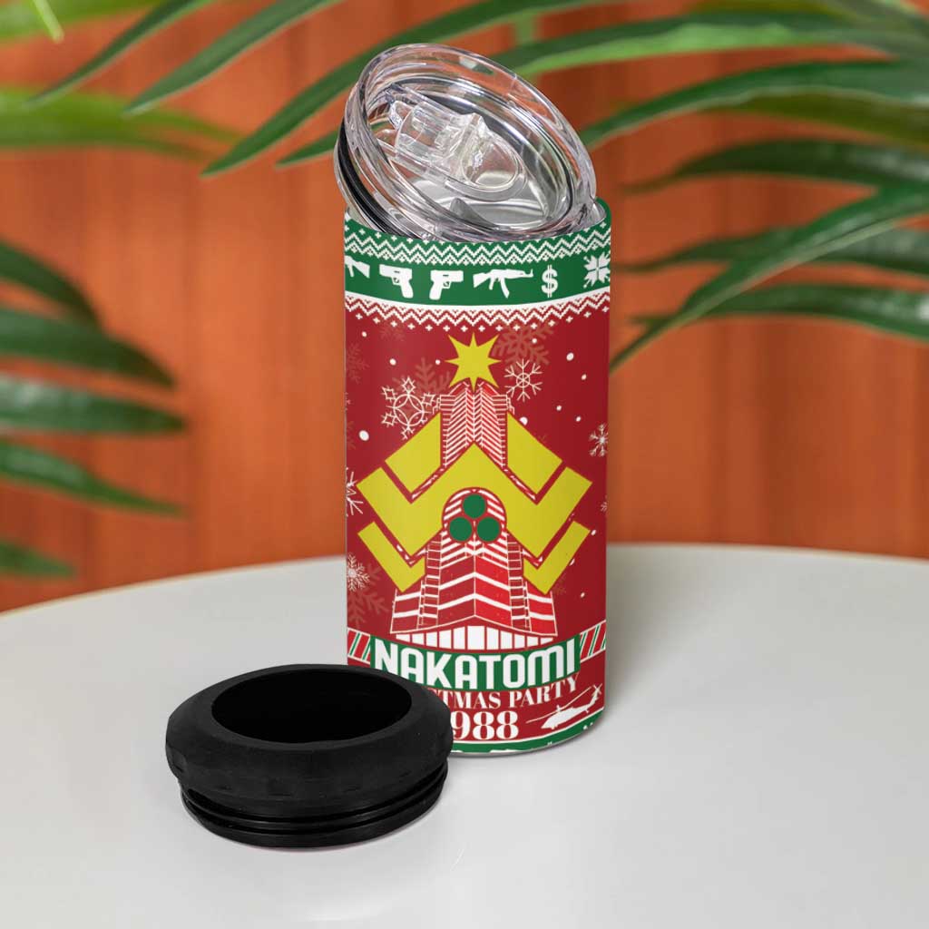 Nakatomi Christmas Party 1988 4 in 1 Can Cooler Tumbler Christmas Funny - Wonder Print Shop