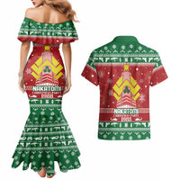 Nakatomi Christmas Party 1988 Couples Matching Mermaid Dress and Hawaiian Shirt Christmas Funny - Wonder Print Shop