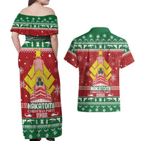 Nakatomi Christmas Party 1988 Couples Matching Off Shoulder Maxi Dress and Hawaiian Shirt Christmas Funny - Wonder Print Shop