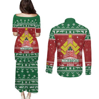 Nakatomi Christmas Party 1988 Couples Matching Puletasi and Long Sleeve Button Shirt Christmas Funny - Wonder Print Shop