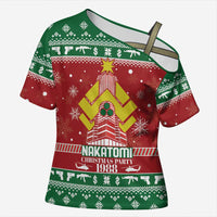 Nakatomi Christmas Party 1988 Cross Shoulder Shirt Christmas Funny - Wonder Print Shop