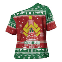 Nakatomi Christmas Party 1988 Cross Shoulder Shirt Christmas Funny - Wonder Print Shop