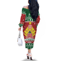 Nakatomi Christmas Party 1988 Family Matching Off The Shoulder Long Sleeve Dress and Hawaiian Shirt Christmas Funny - Wonder Print Shop