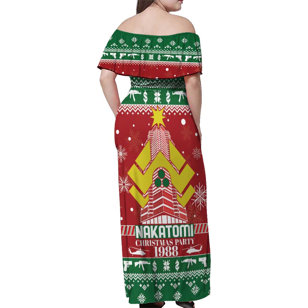 Nakatomi Christmas Party 1988 Family Matching Off Shoulder Maxi Dress and Hawaiian Shirt Christmas Funny - Wonder Print Shop