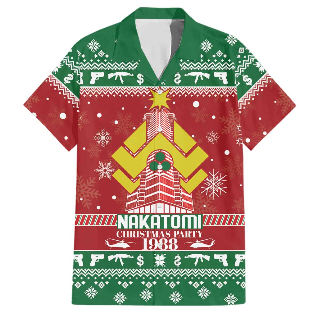 Nakatomi Christmas Party 1988 Family Matching Off Shoulder Short Dress and Hawaiian Shirt Christmas Funny - Wonder Print Shop