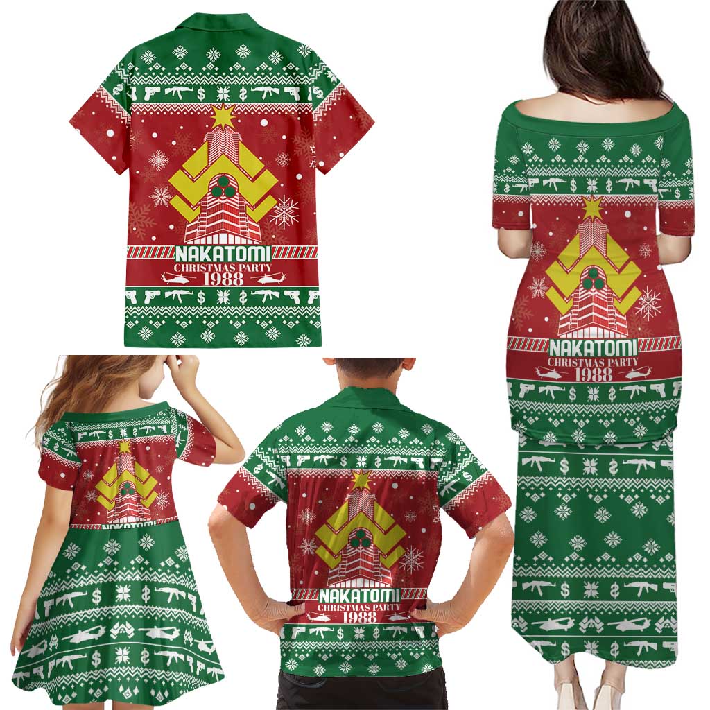Nakatomi Christmas Party 1988 Family Matching Puletasi and Hawaiian Shirt Christmas Funny - Wonder Print Shop