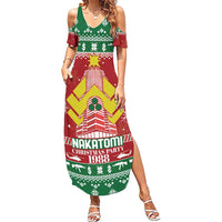Nakatomi Christmas Party 1988 Family Matching Summer Maxi Dress and Hawaiian Shirt Christmas Funny - Wonder Print Shop