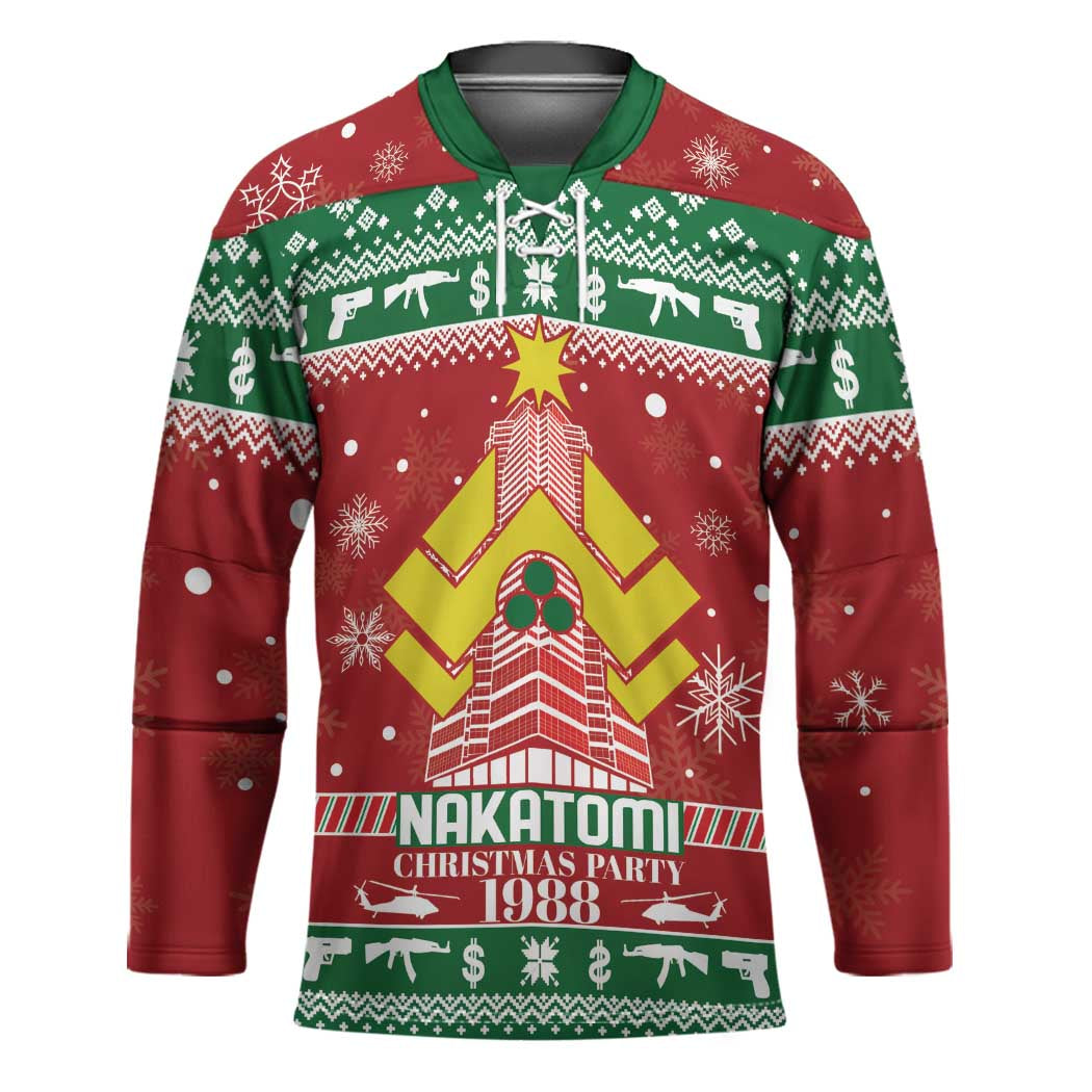 Nakatomi Christmas Party 1988 Hockey Jersey Christmas Funny - Wonder Print Shop