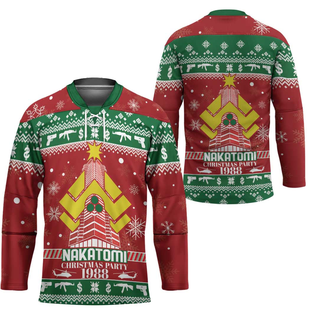 Nakatomi Christmas Party 1988 Hockey Jersey Christmas Funny - Wonder Print Shop