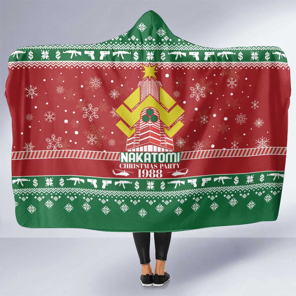 Nakatomi Christmas Party 1988 Hooded Blanket Christmas Funny - Wonder Print Shop