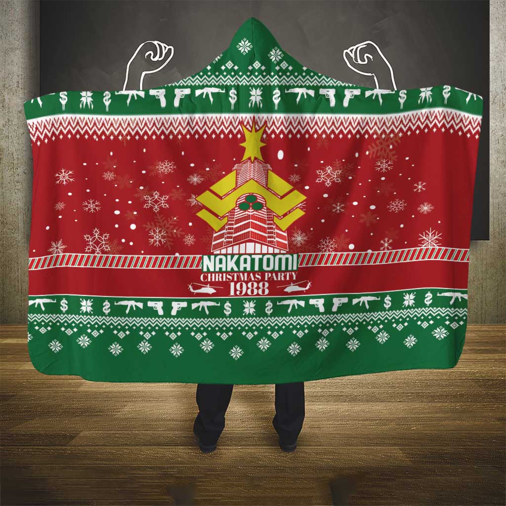 Nakatomi Christmas Party 1988 Hooded Blanket Christmas Funny - Wonder Print Shop