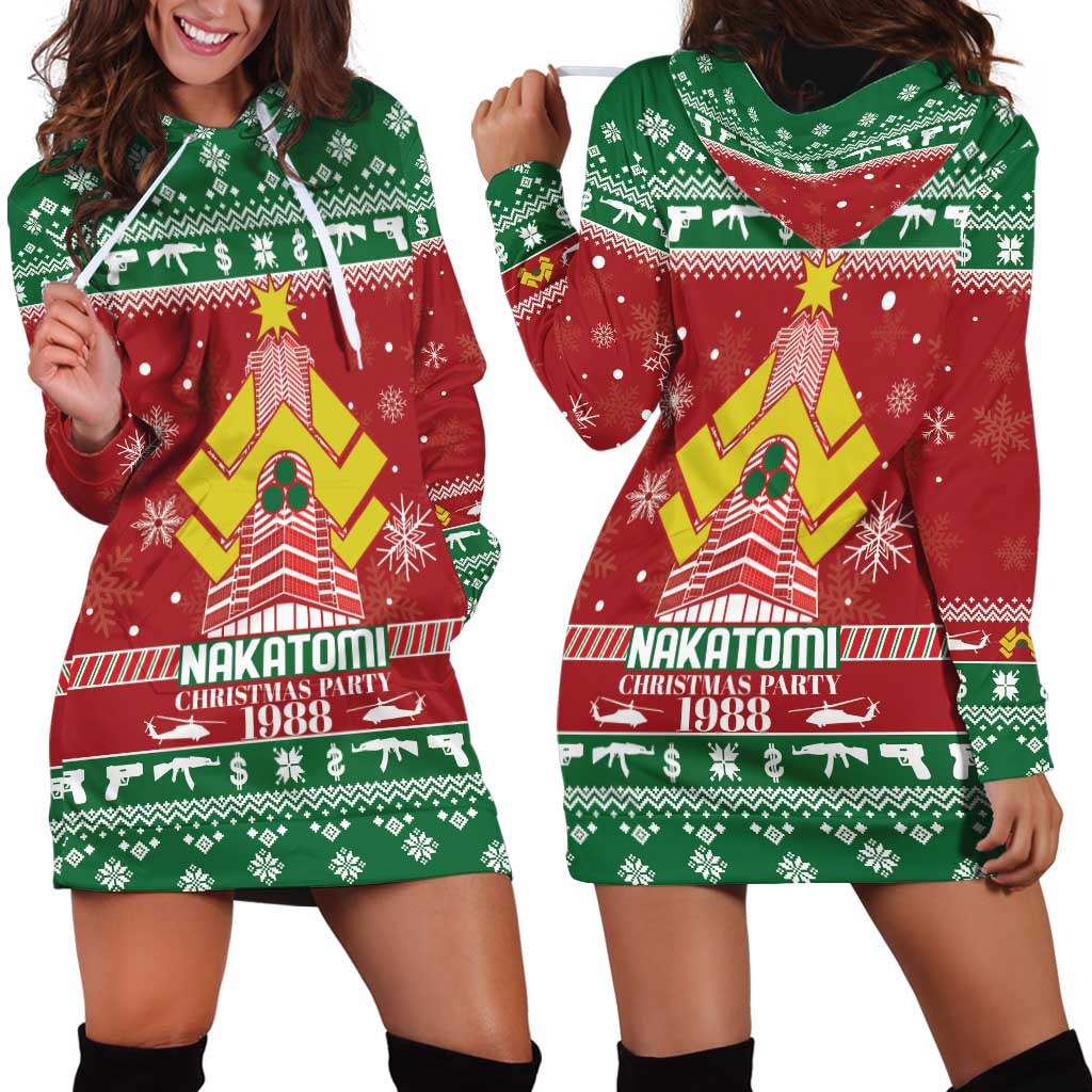 Nakatomi Christmas Party 1988 Hoodie Dress Christmas Funny - Wonder Print Shop