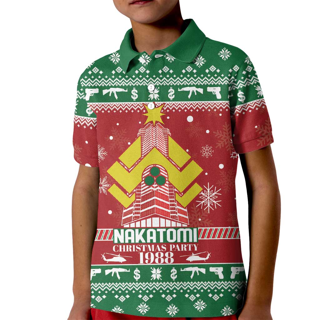 Nakatomi Christmas Party 1988 Kid Polo Shirt Christmas Funny - Wonder Print Shop