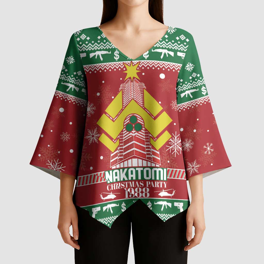 Nakatomi Christmas Party 1988 Kimono Sleeve Blouse Christmas Funny - Wonder Print Shop