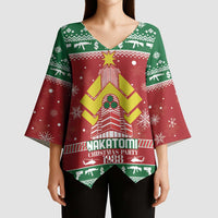 Nakatomi Christmas Party 1988 Kimono Sleeve Blouse Christmas Funny - Wonder Print Shop