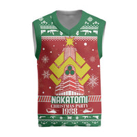Nakatomi Christmas Party 1988 Christmas Knitted V-Neck Vest Christmas Funny - Wonder Print Shop
