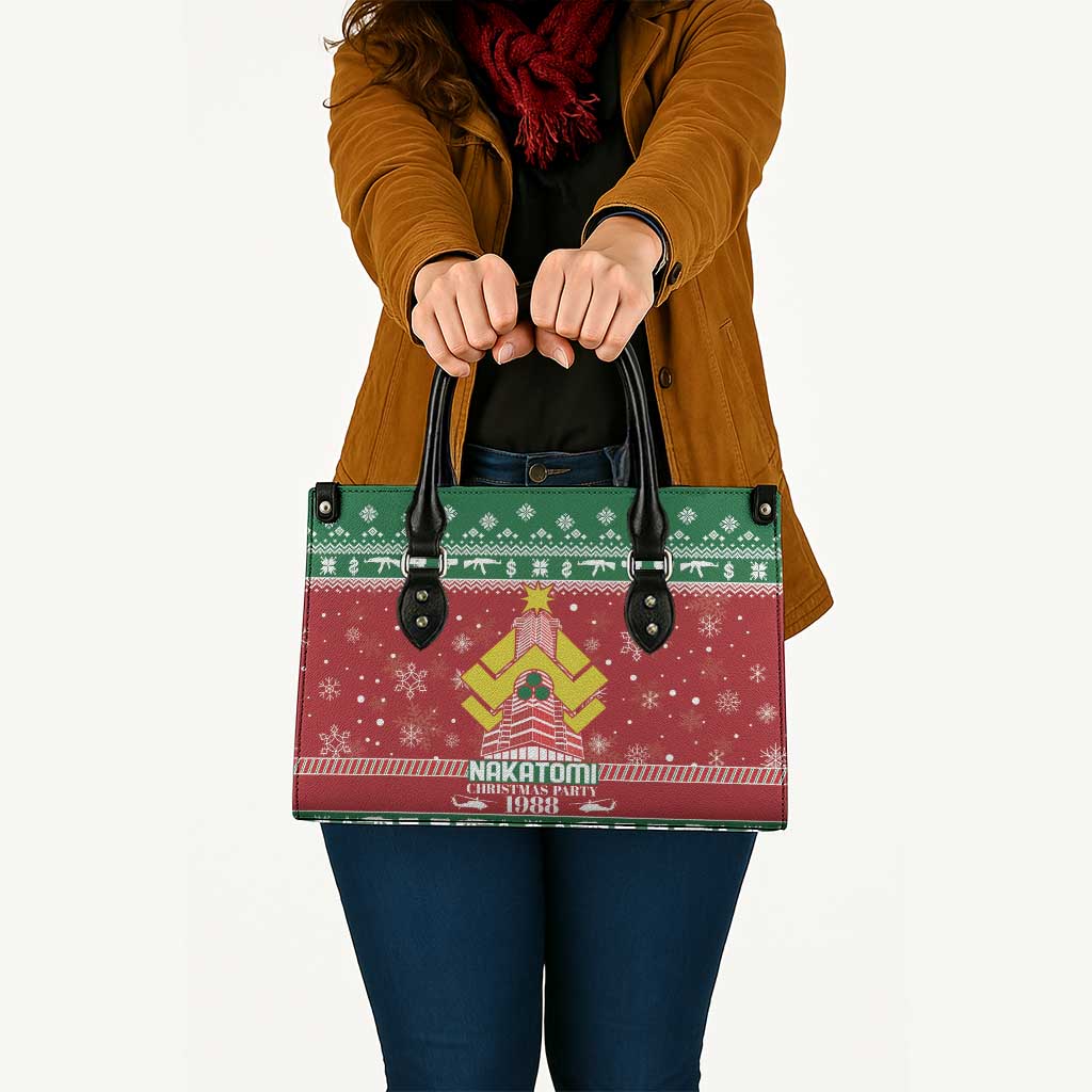 Nakatomi Christmas Party 1988 Leather Bag Christmas Funny - Wonder Print Shop