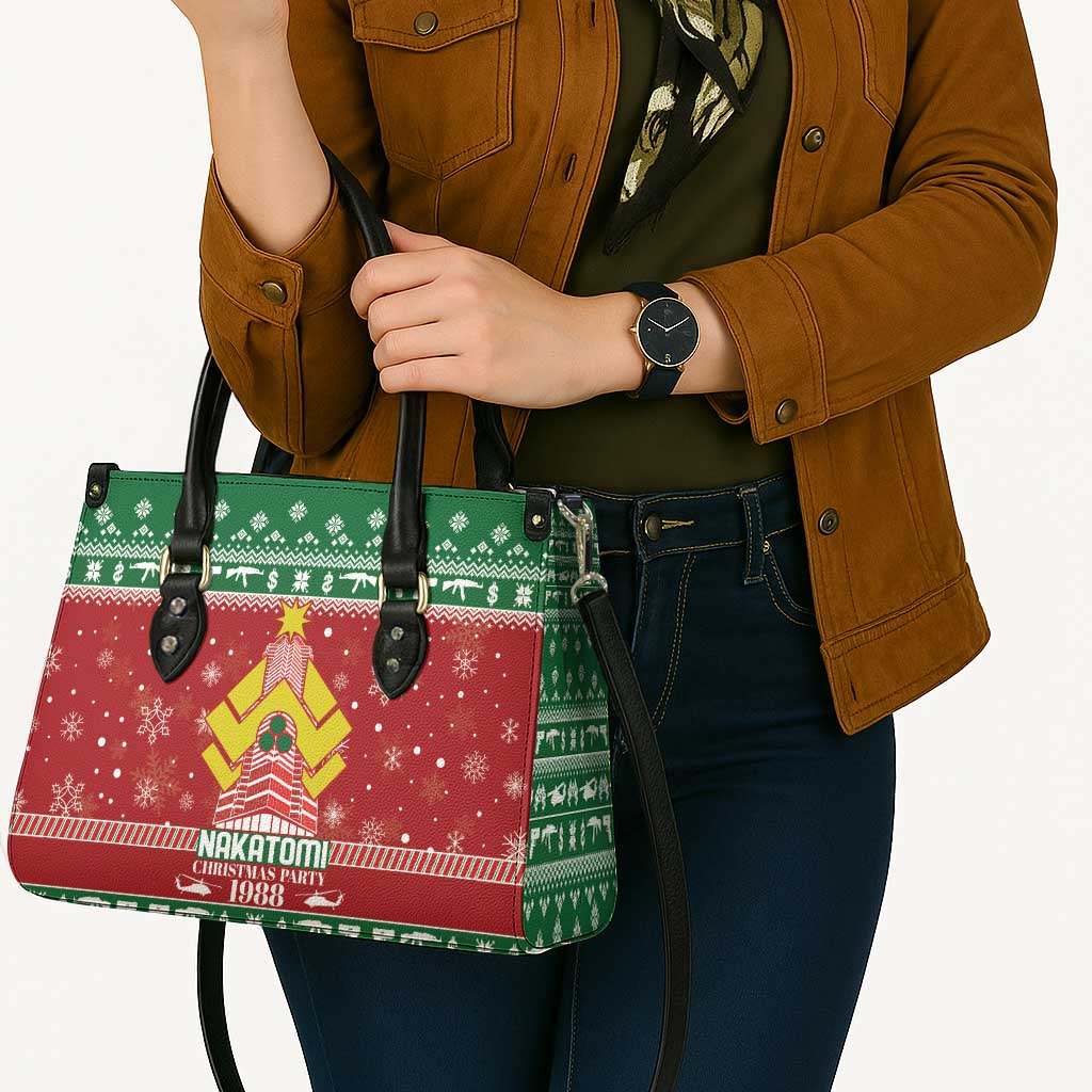 Nakatomi Christmas Party 1988 Leather Bag Christmas Funny - Wonder Print Shop
